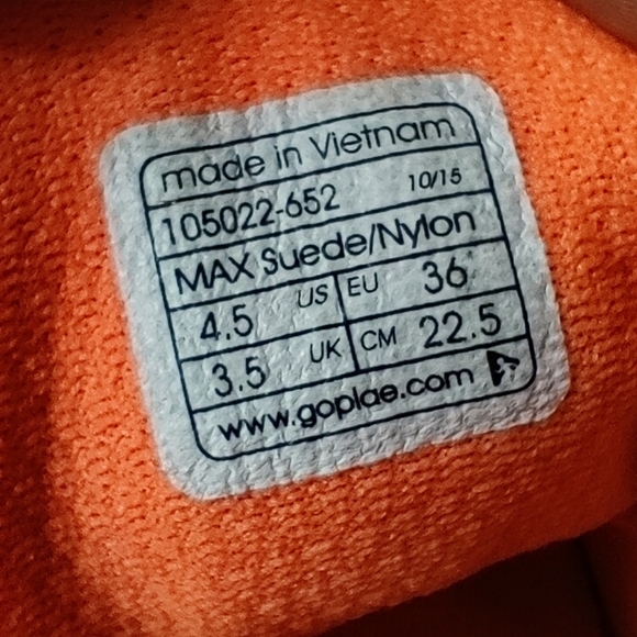 Plae Max Suede pink camo original unused usa imported for girls - Picture 8 of 8